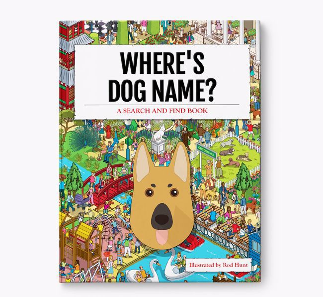 Personalised Where's {dogsName} Book